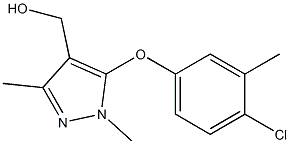 [5-(4-chloro-3-methylphenoxy)-1,3-dimethyl-1H-pyrazol-4-yl]methanol Structure