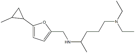 [5-(diethylamino)pentan-2-yl]({[5-(2-methylcyclopropyl)furan-2-yl]methyl})amine