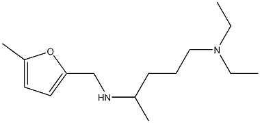 [5-(diethylamino)pentan-2-yl][(5-methylfuran-2-yl)methyl]amine,,结构式