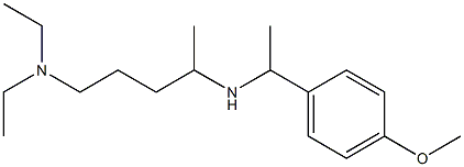 [5-(diethylamino)pentan-2-yl][1-(4-methoxyphenyl)ethyl]amine Structure