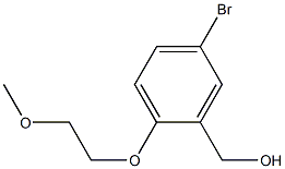 [5-bromo-2-(2-methoxyethoxy)phenyl]methanol,,结构式