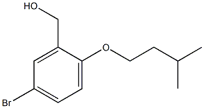 [5-bromo-2-(3-methylbutoxy)phenyl]methanol 化学構造式