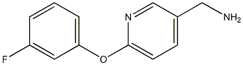 [6-(3-fluorophenoxy)pyridin-3-yl]methylamine Structure
