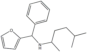 [furan-2-yl(phenyl)methyl](5-methylhexan-2-yl)amine,,结构式