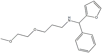 [furan-2-yl(phenyl)methyl][3-(2-methoxyethoxy)propyl]amine 化学構造式