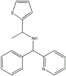 [phenyl(pyridin-2-yl)methyl][1-(thiophen-2-yl)ethyl]amine Struktur
