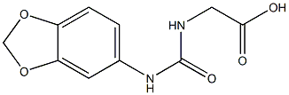 {[(1,3-benzodioxol-5-ylamino)carbonyl]amino}acetic acid,,结构式