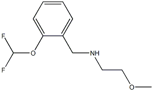 {[2-(difluoromethoxy)phenyl]methyl}(2-methoxyethyl)amine|{[2-(difluoromethoxy)phenyl]methyl}(2-methoxyethyl)amine