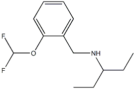 {[2-(difluoromethoxy)phenyl]methyl}(pentan-3-yl)amine