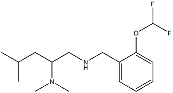 {[2-(difluoromethoxy)phenyl]methyl}[2-(dimethylamino)-4-methylpentyl]amine|