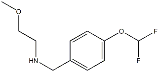 {[4-(difluoromethoxy)phenyl]methyl}(2-methoxyethyl)amine Structure