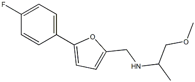 {[5-(4-fluorophenyl)furan-2-yl]methyl}(1-methoxypropan-2-yl)amine Struktur