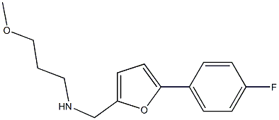 {[5-(4-fluorophenyl)furan-2-yl]methyl}(3-methoxypropyl)amine Structure