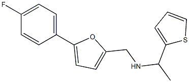 {[5-(4-fluorophenyl)furan-2-yl]methyl}[1-(thiophen-2-yl)ethyl]amine