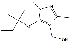 {1,3-dimethyl-5-[(2-methylbutan-2-yl)oxy]-1H-pyrazol-4-yl}methanol Structure