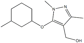 {1,3-dimethyl-5-[(3-methylcyclohexyl)oxy]-1H-pyrazol-4-yl}methanol