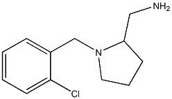 {1-[(2-chlorophenyl)methyl]pyrrolidin-2-yl}methanamine 结构式