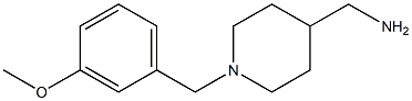 {1-[(3-methoxyphenyl)methyl]piperidin-4-yl}methanamine Structure