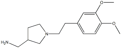 {1-[2-(3,4-dimethoxyphenyl)ethyl]pyrrolidin-3-yl}methylamine,,结构式