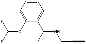 {1-[2-(difluoromethoxy)phenyl]ethyl}(prop-2-yn-1-yl)amine Structure