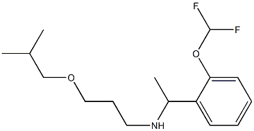 {1-[2-(difluoromethoxy)phenyl]ethyl}[3-(2-methylpropoxy)propyl]amine