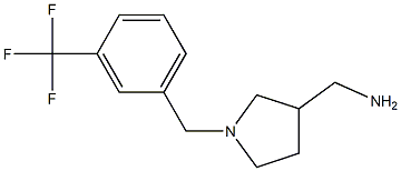 {1-[3-(trifluoromethyl)benzyl]pyrrolidin-3-yl}methylamine,,结构式