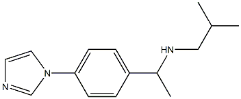{1-[4-(1H-imidazol-1-yl)phenyl]ethyl}(2-methylpropyl)amine,,结构式
