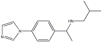 {1-[4-(1H-imidazol-1-yl)phenyl]ethyl}(2-methylpropyl)amine 化学構造式