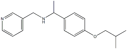 {1-[4-(2-methylpropoxy)phenyl]ethyl}(pyridin-3-ylmethyl)amine,,结构式