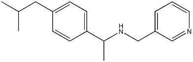 {1-[4-(2-methylpropyl)phenyl]ethyl}(pyridin-3-ylmethyl)amine 化学構造式