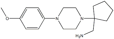 {1-[4-(4-methoxyphenyl)piperazin-1-yl]cyclopentyl}methylamine 化学構造式