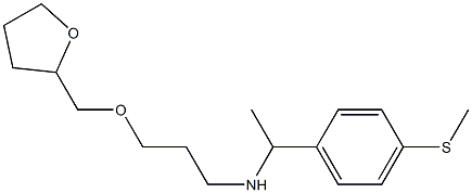 {1-[4-(methylsulfanyl)phenyl]ethyl}[3-(oxolan-2-ylmethoxy)propyl]amine