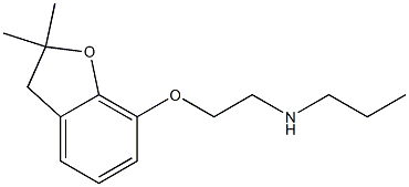 {2-[(2,2-dimethyl-2,3-dihydro-1-benzofuran-7-yl)oxy]ethyl}(propyl)amine Structure