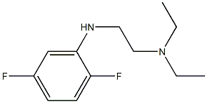 {2-[(2,5-difluorophenyl)amino]ethyl}diethylamine,,结构式