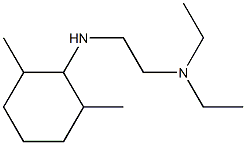 {2-[(2,6-dimethylcyclohexyl)amino]ethyl}diethylamine 化学構造式