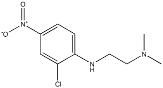 {2-[(2-chloro-4-nitrophenyl)amino]ethyl}dimethylamine,,结构式