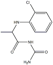 {2-[(2-chlorophenyl)amino]propanoyl}urea|