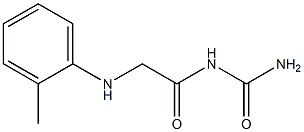 {2-[(2-methylphenyl)amino]acetyl}urea,,结构式