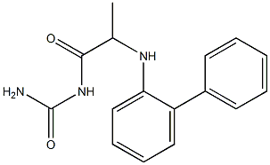 {2-[(2-phenylphenyl)amino]propanoyl}urea