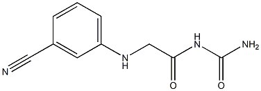 {2-[(3-cyanophenyl)amino]acetyl}urea 结构式