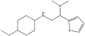 {2-[(4-ethylcyclohexyl)amino]-1-(thiophen-2-yl)ethyl}dimethylamine,,结构式