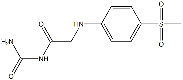 {2-[(4-methanesulfonylphenyl)amino]acetyl}urea Structure