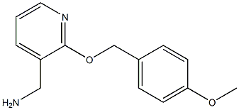 {2-[(4-methoxyphenyl)methoxy]pyridin-3-yl}methanamine,,结构式