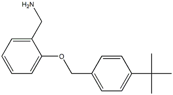 {2-[(4-tert-butylphenyl)methoxy]phenyl}methanamine,,结构式