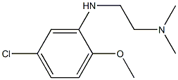 {2-[(5-chloro-2-methoxyphenyl)amino]ethyl}dimethylamine Structure