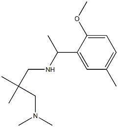 {2-[(dimethylamino)methyl]-2-methylpropyl}[1-(2-methoxy-5-methylphenyl)ethyl]amine Struktur