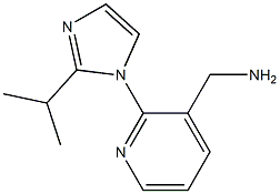 {2-[2-(propan-2-yl)-1H-imidazol-1-yl]pyridin-3-yl}methanamine 结构式