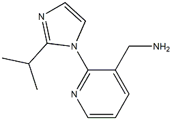 {2-[2-(propan-2-yl)-1H-imidazol-1-yl]pyridin-3-yl}methanamine,,结构式