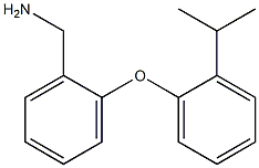 {2-[2-(propan-2-yl)phenoxy]phenyl}methanamine,,结构式