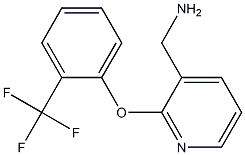 {2-[2-(trifluoromethyl)phenoxy]pyridin-3-yl}methylamine 结构式